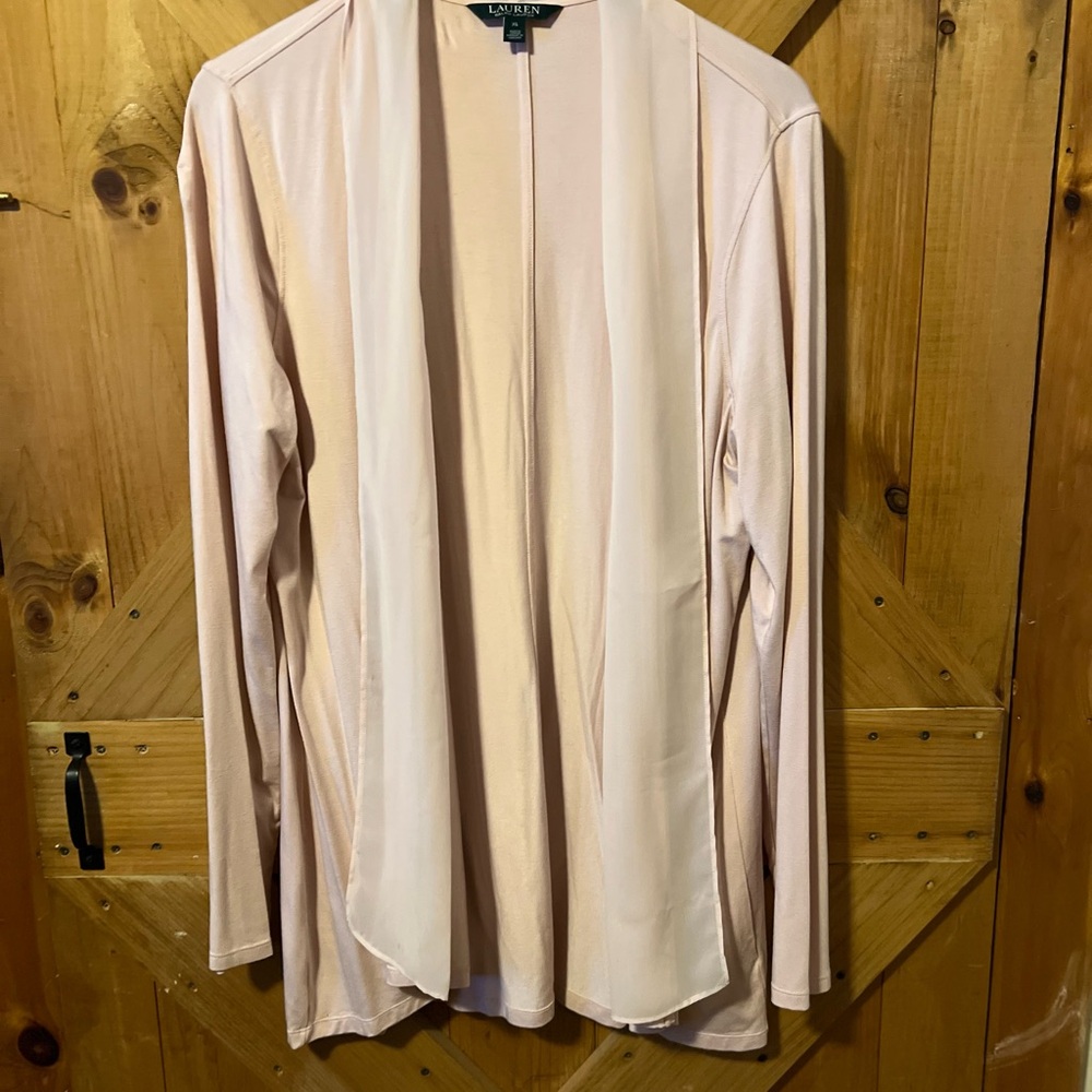 Light Pink Long Sleeve Cardigan